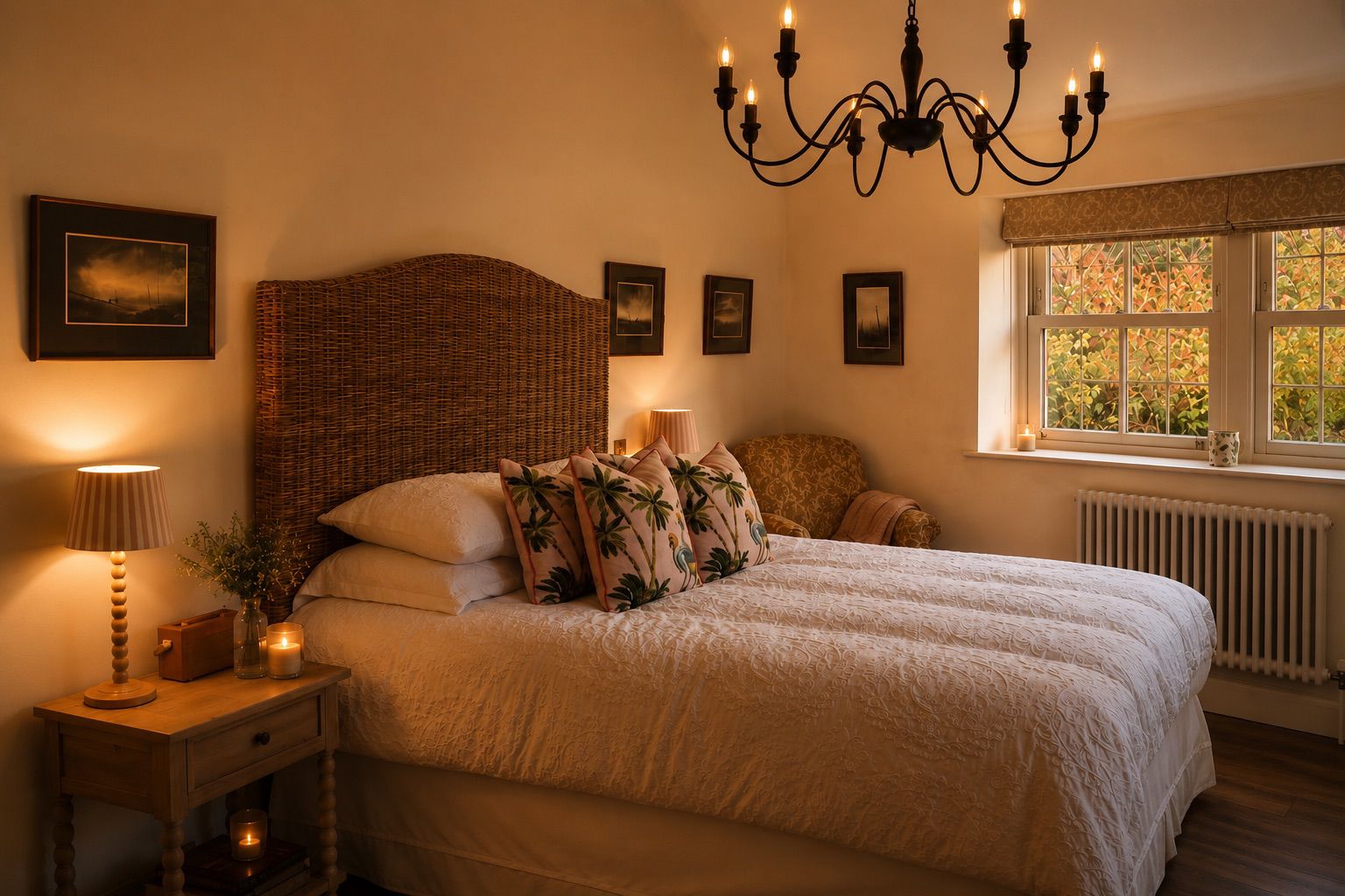 King-size bedroom area at The Summerhouse